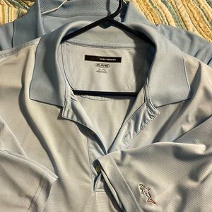 Sky blue Greg Norman mens golf polo XL